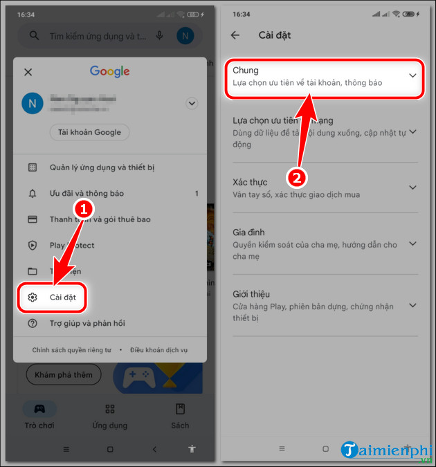 cach doi giao dien ch play sang toi
