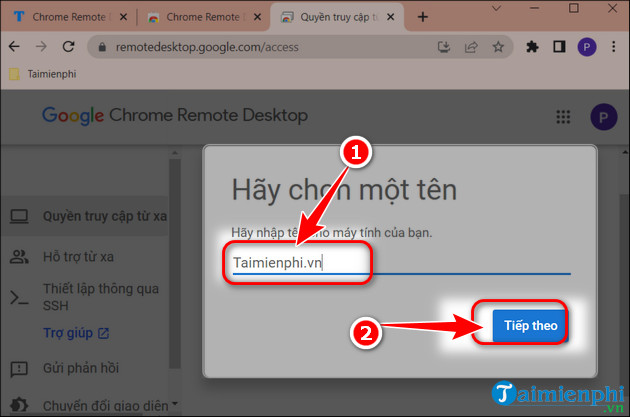 cach su dung chrome remote desktop tren dien thoại iOS