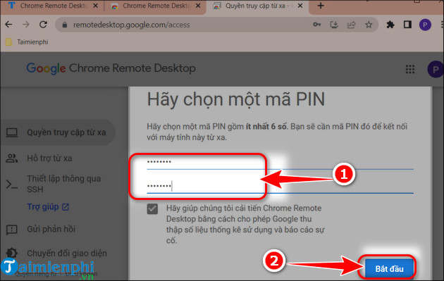 huong dan su dung chrome remote desktop tren iPhone