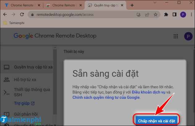 cach su dung chrome remote desktop tren may tinh