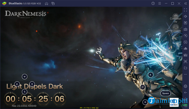 Cách chơi Infinite Quest of Dark Enemy trên Android BlueStacks