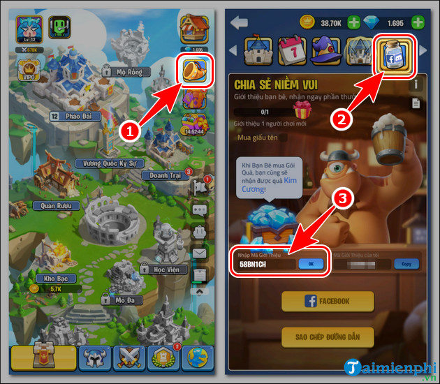 Code Kingdom Guard mới nhất, Gift Code nhận Kim Cương, Vé Chiêu Mộ Cao