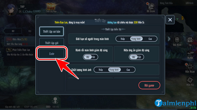 list code dau la vng dau than tai lam moi nhat