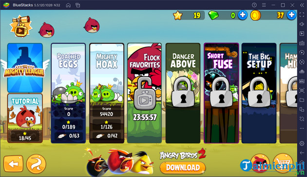 Tải xuống miễn phí trò chơi Rovio Classic Angry Birds