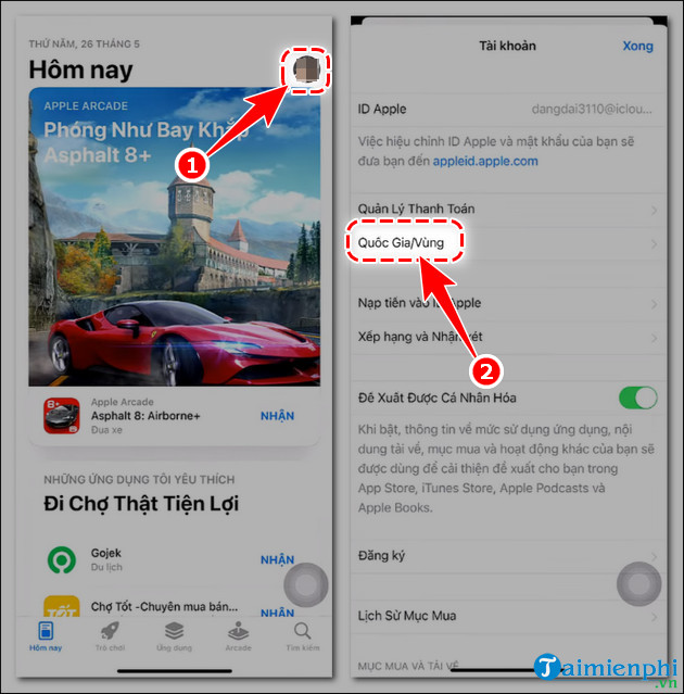 cach tai va cai ni no kuni cross worlds tai viet nam tren iOS