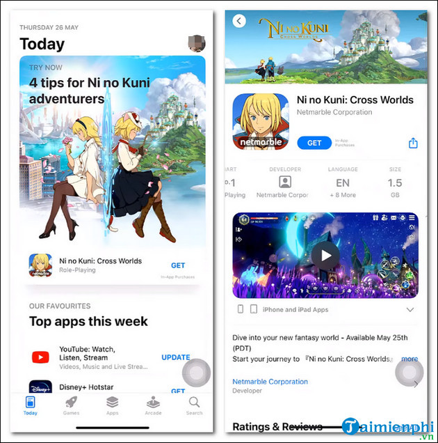 cach choi ni no kuni cross worlds tai viet nam tren iOS iPhone