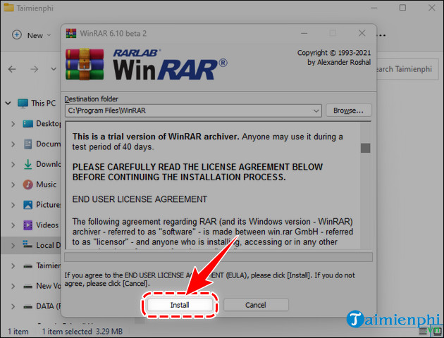 Tải WinRAR 64bit về máy tính