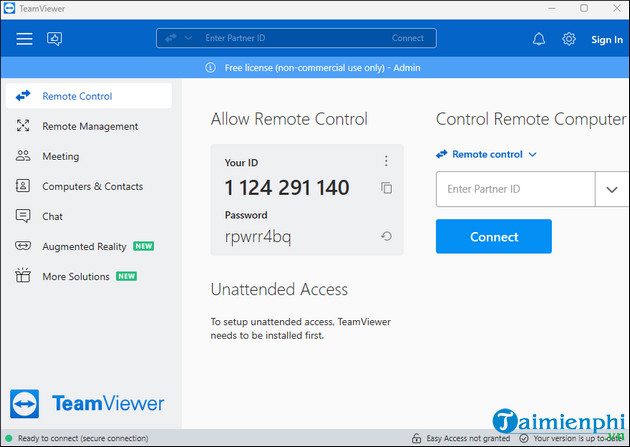 how to use teamviewer on pc can't install