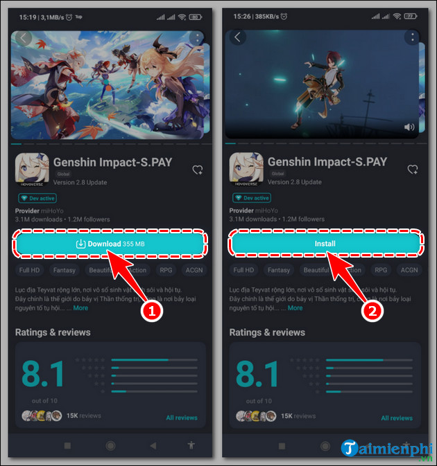 cach tai genshin impact tren iOS tai viet nam