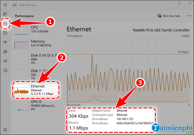 cach kiem tra dia chi ip tren windows 11 8