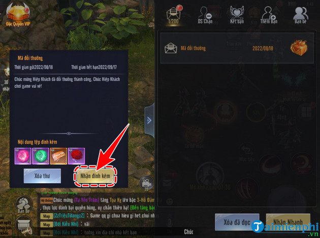 nhap giftcode game giang ho ky hiep 3d