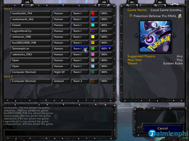 cach choi warcraft III tren gametv plus