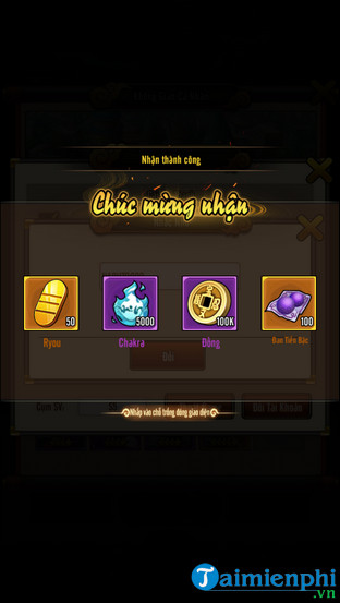 doi ma giftcode hanh trinh nhan gia