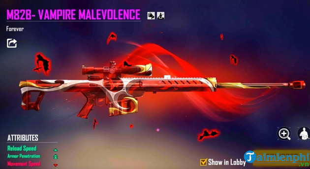 top 5 sung free fire ob36 manh nhat M82