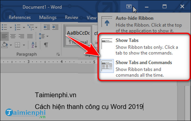 Cách Hiện Thanh Công Cụ Trong Word 2019 Bị Mất Siêu Nhanh 6151