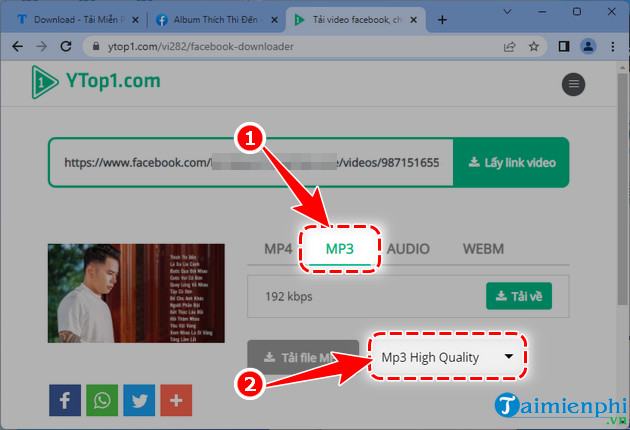 cach tai video facebook thanh mp3 tren iOS