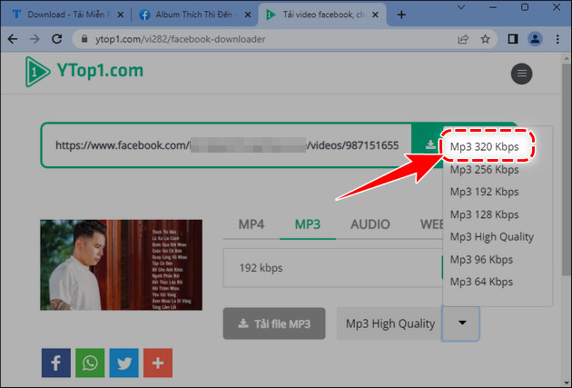 cach tai video facebook thanh mp3 tren iPhone