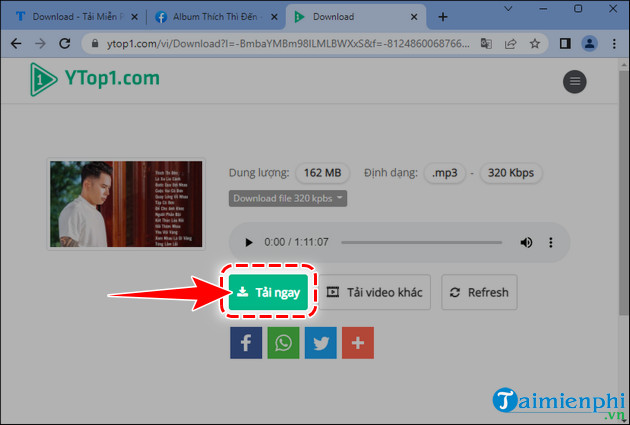 cach tai video facebook sang mp3