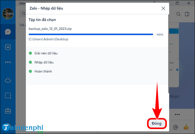 cach khoi phuc tin nhan zalo iPhone