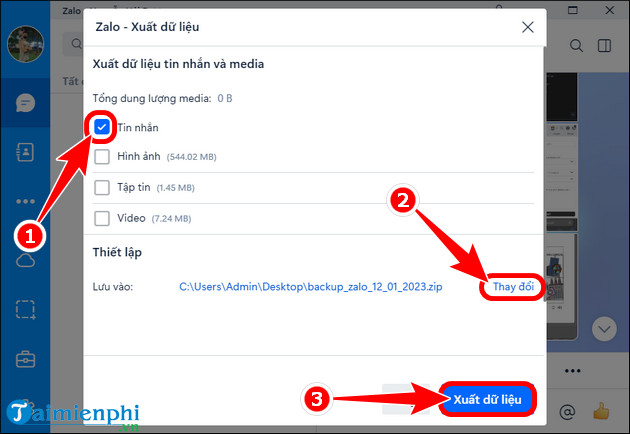 cach khoi phuc tin nhan zalo da xoa moi nhat 2023 tren pc