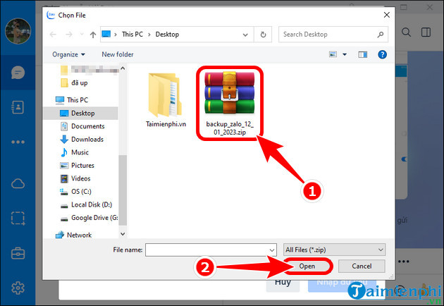 cach khoi phuc tin nhan zalo Android