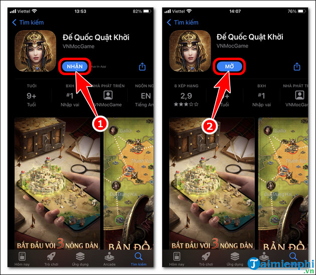 cach tai va choi de quoc quat khoi tren iOS