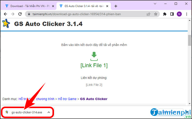 cach tai gs auto clicker tren pc