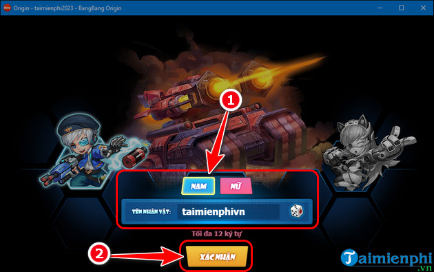 cach choi bangbang origin tren pc