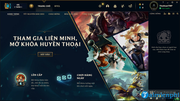 cach cai dat game lien minh huyen thoai riot tren may tinh