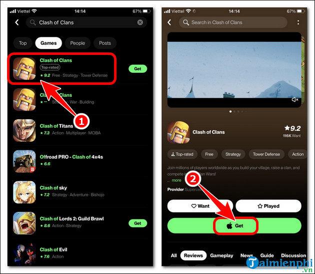 cach tai clash of clans ban 2023 tai viet nam