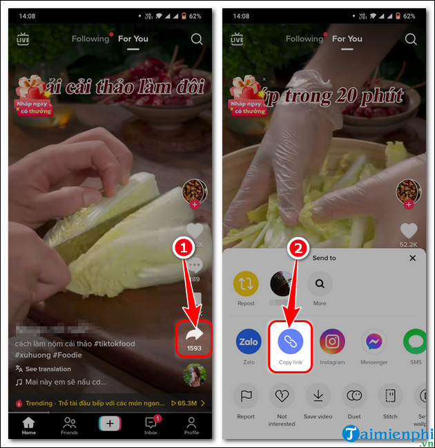 cach luu video tiktok khong co logo tren dien thoai