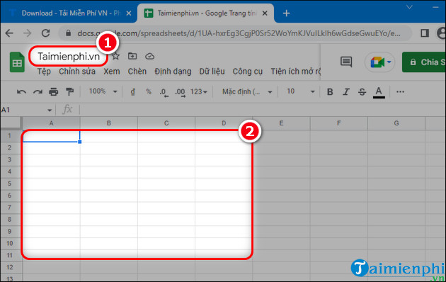 cach su dung google sheets