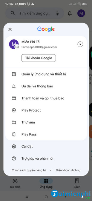 cách tạo tài khoản gmail mới không cần số điện thoại trển Android