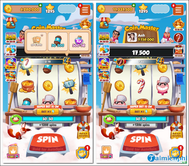 spin link coin master ngay 13/12