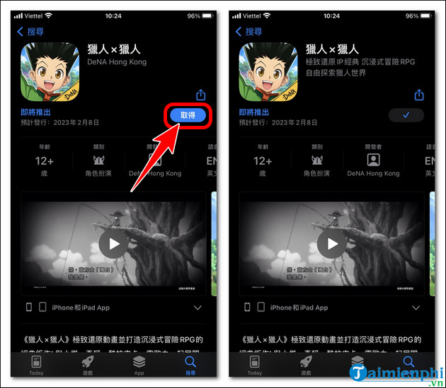 cach tai va cai game hunter x hunter mobile tren Android iPhone