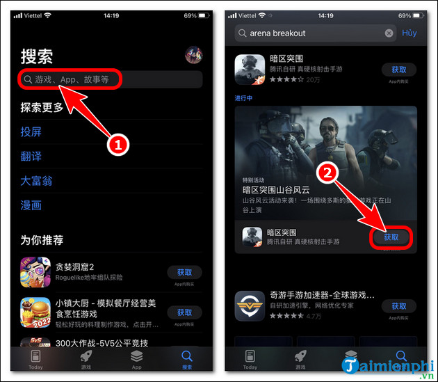 cach tai arena breakout tren Android