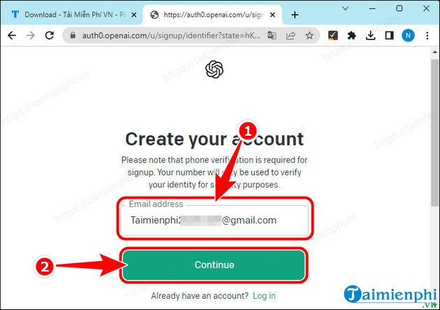 cach tao tai khoan chatgpt tren may tinh