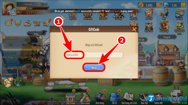 enter pirate arena giftcode every day