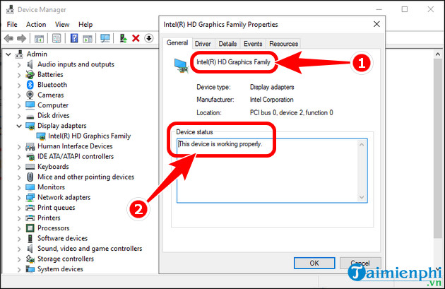 cach xem card vga tren win 11