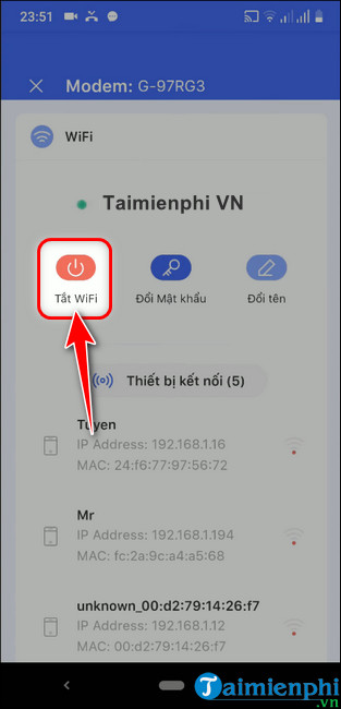 how to change wifi connection with phone