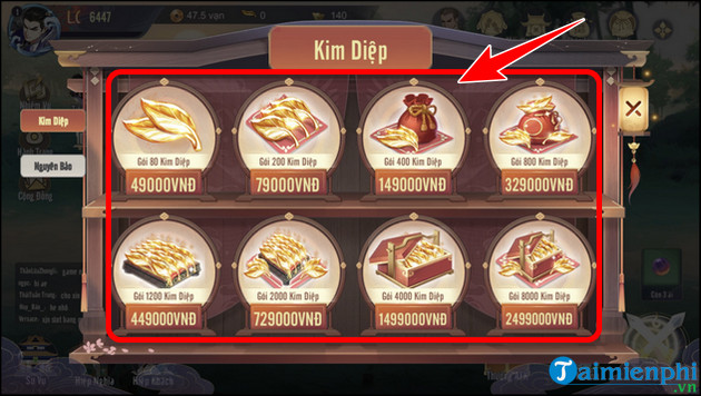 cach nap the game vo lam nhan hiep vng ingame