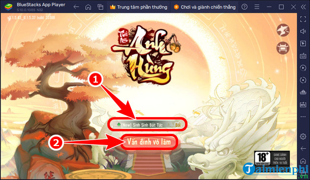 cach cai thieu nien anh hung apk tren may tinh