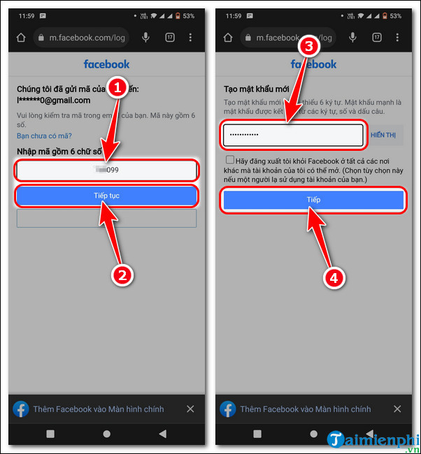 cach lay lai mat khau facebook khi mat sim tren iPhone