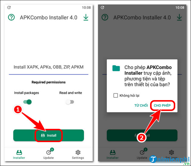 huong dan cach cai apkcombo tren android