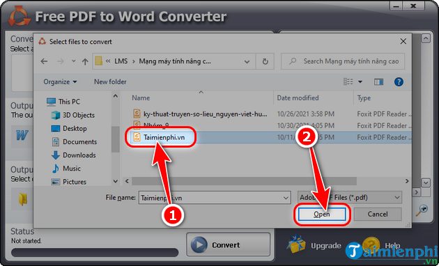 Cách sử dụng phần mềm chuyển PDF sang Word trên máy tính, PC