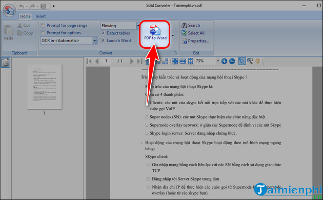 Cách sử dụng phần mềm chuyển PDF sang Word trên máy tính, PC