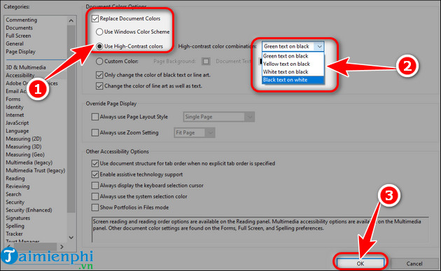 cach bat che do toi tren adobe reader