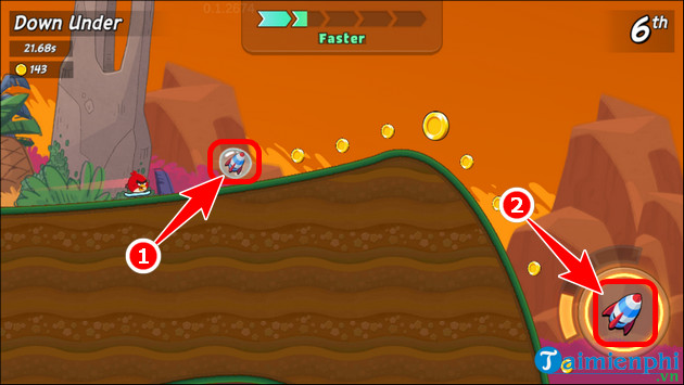 play angry birds racing mien phi on android