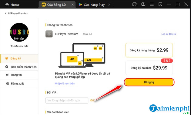 cach dang ky ldplayer premium