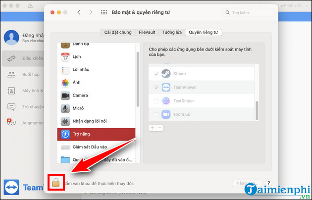 cap quyen cho teamviewer tren macos don gian nhat